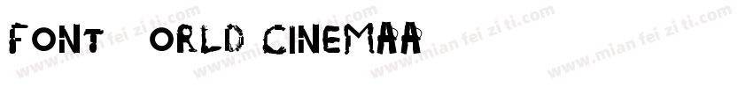 font world cinemaA字体转换